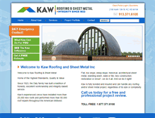 Tablet Screenshot of kawroofandmetal.com